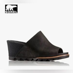 Sorel Joanie Mule Leather Sandals Women's sz 9